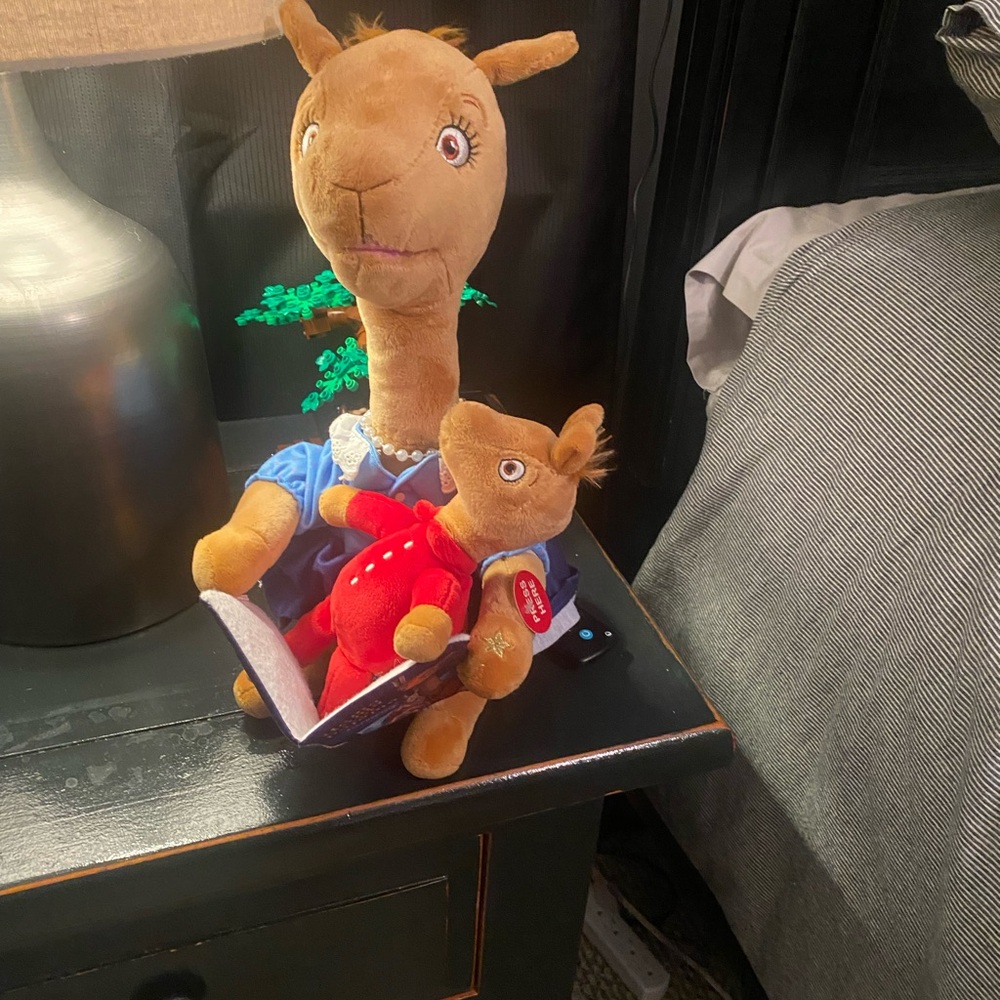 Cuddle Barn Animated Mama Llama Reading Book Plush Stuffed Animal Talking Toy